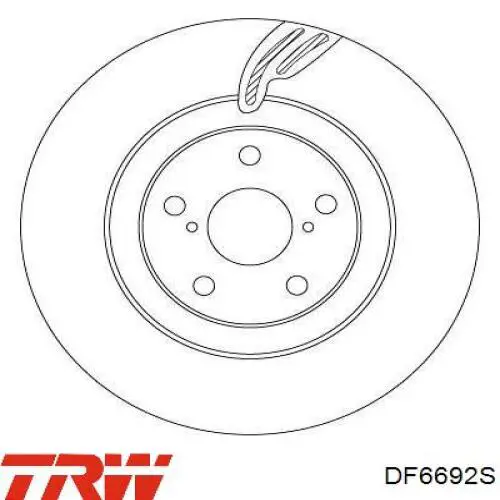 Comprar DF6692S TRW Freno de disco delantero
