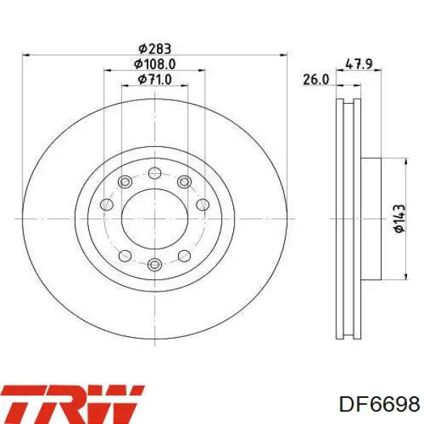 Comprar 18442 ABS Freno de disco delantero