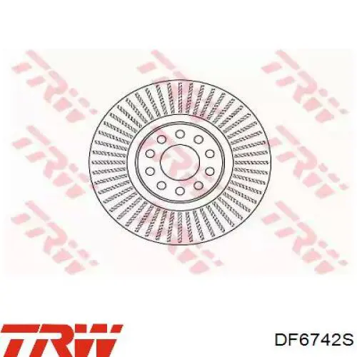 DF6742S TRW disco de freno delantero