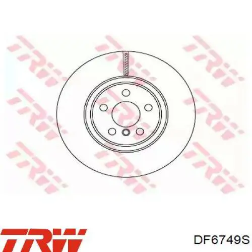 Disco de freno DF6749S TRW