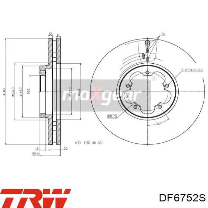 DF6752S TRW Discos