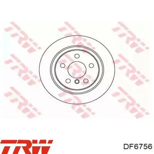 Disco de freno trasero TRW DF6756 precio, desde 32,50 EUR