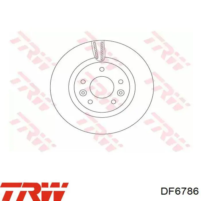 Frenos delanteros TRW DF6786 precio, desde 39,13 EUR