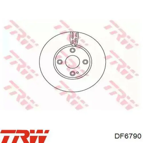 DF6790 TRW Freno de disco trasero
