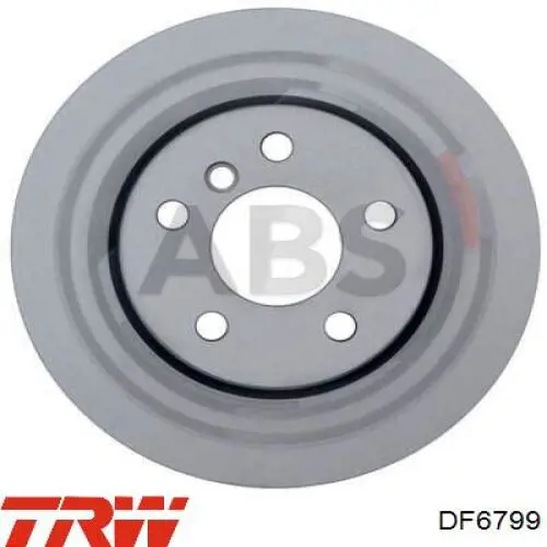 Disco de freno DF6799 TRW