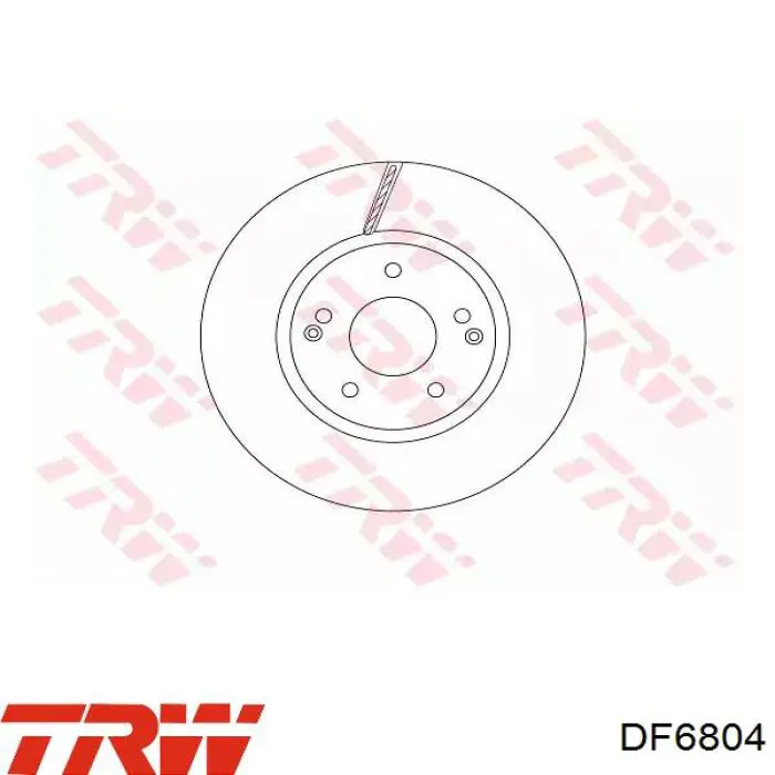 Frenos delanteros TRW DF6804 precio, desde 41,99 EUR