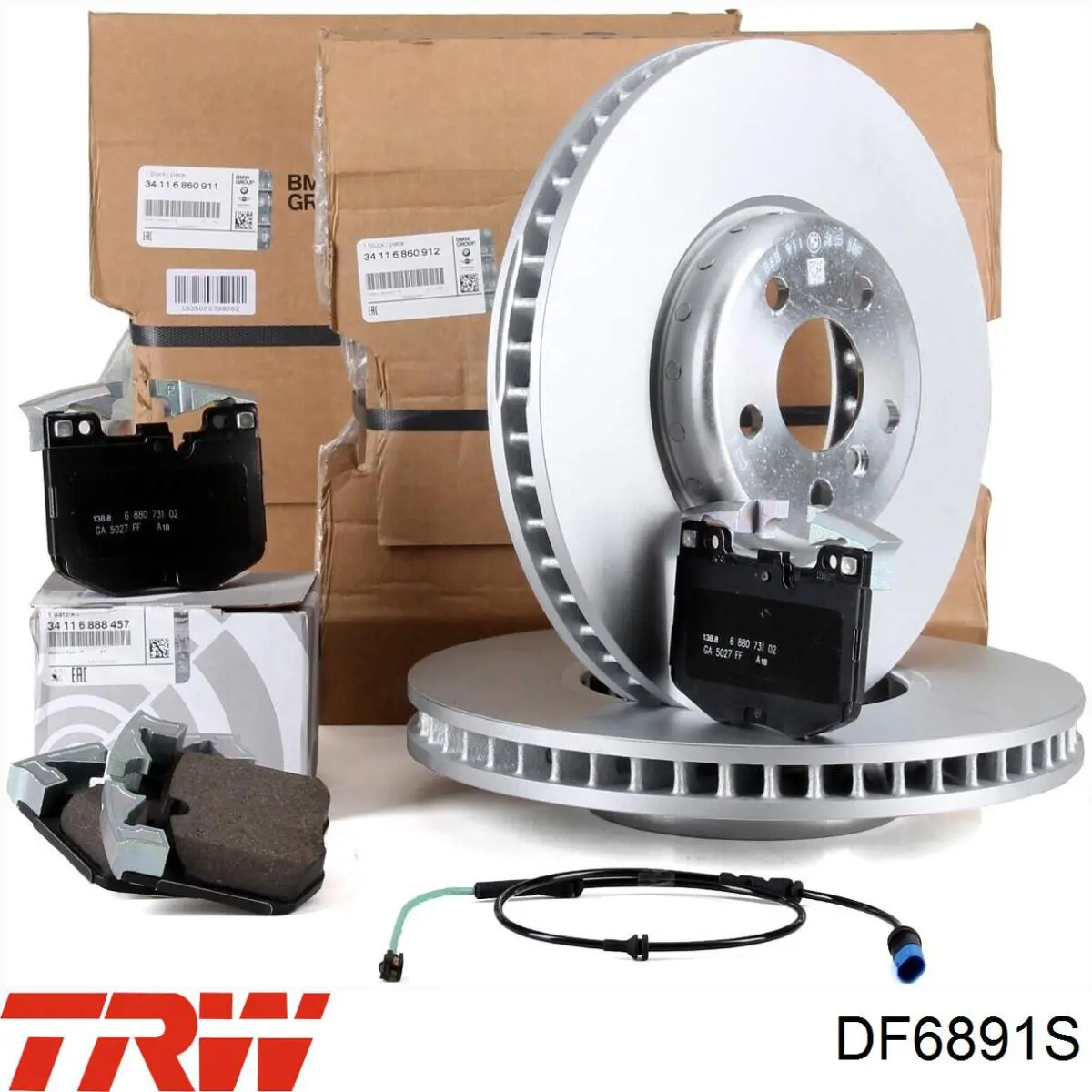 Frenos delanteros TRW DF6891S precio, desde 217,94 EUR
