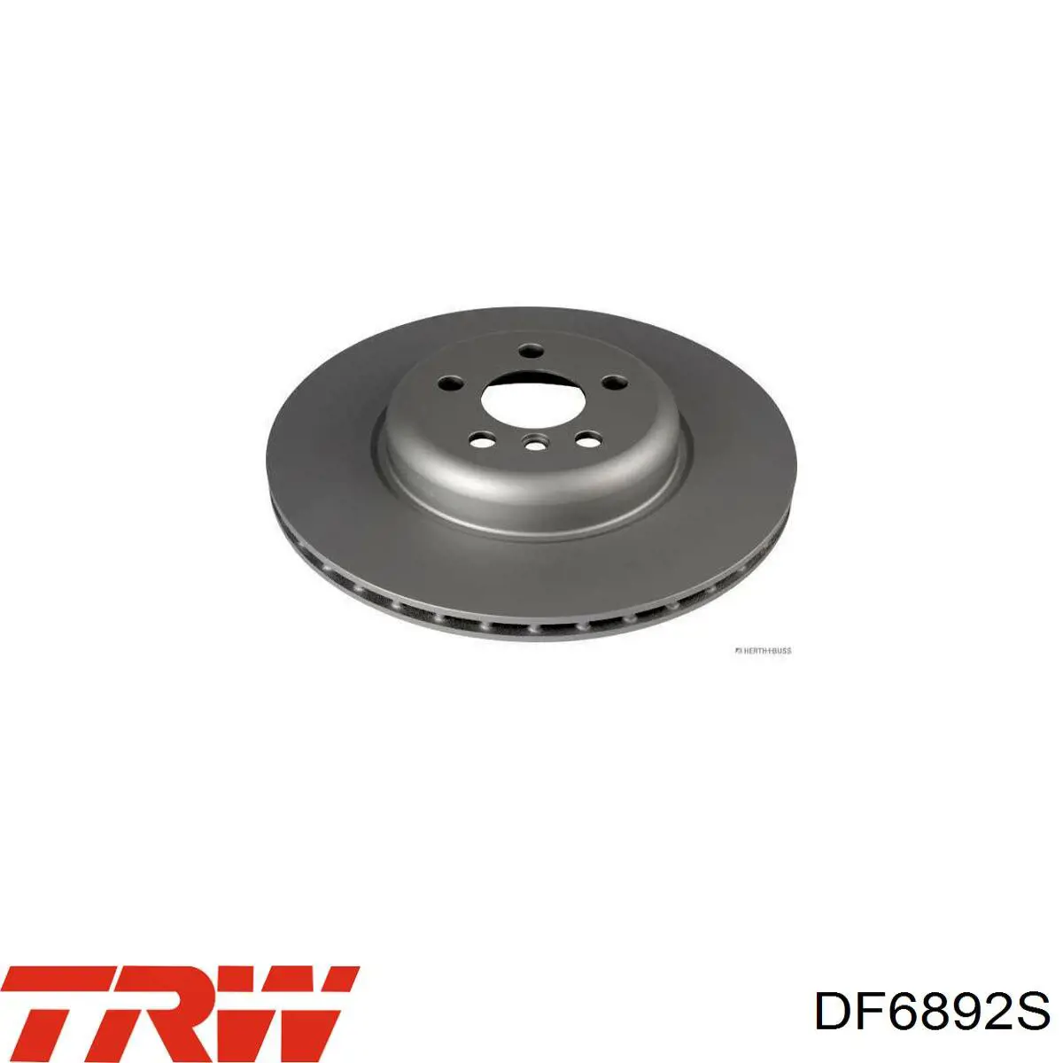 Disco de freno trasero DF6892S TRW