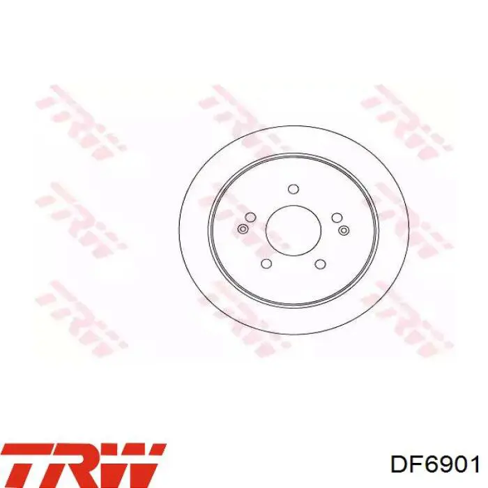 Comprar DF6901 TRW Disco de freno trasero