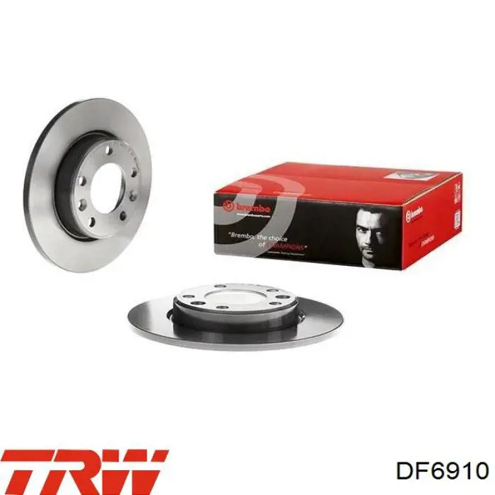 Disco de freno trasero TRW DF6910 precio, desde 25,18 EUR