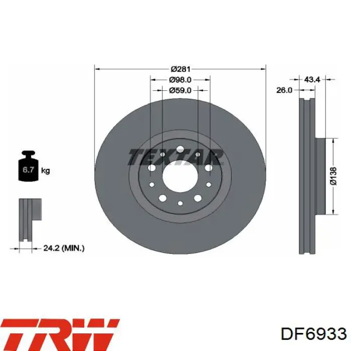 0986479G82 Bosch Discos