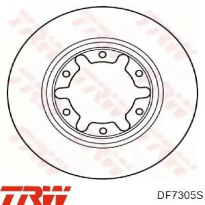 Disco de freno delantero TRW DF7305S