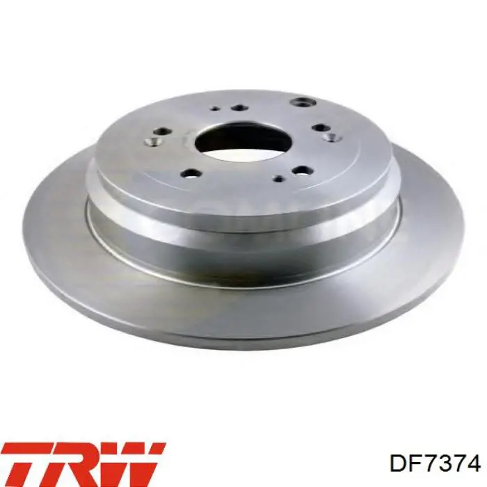 Disco de freno trasero DF7374 TRW