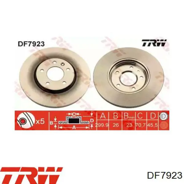 Disco de freno delantero Jurid/Bendix BDS1079HC