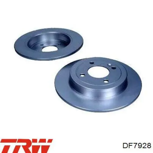 Disco de freno trasero DF7928 TRW