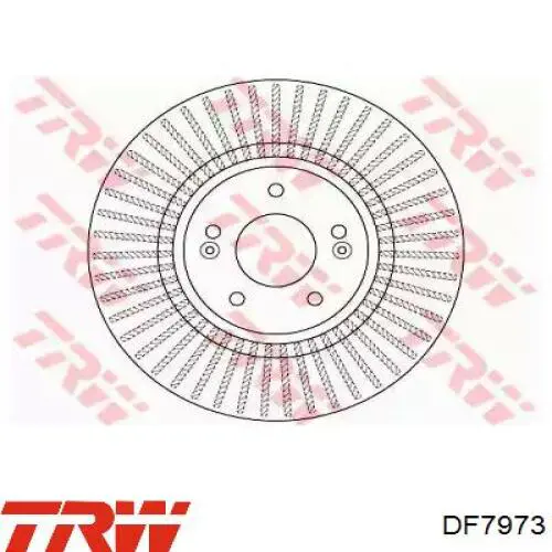 Disco de freno DF7973 TRW
