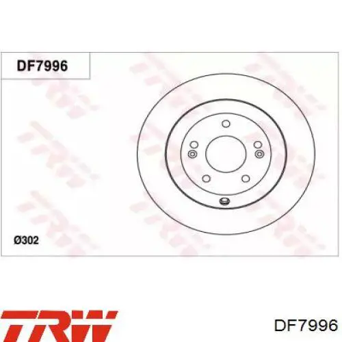 Disco de freno trasero TRW DF7996 precio, desde 38,32 EUR