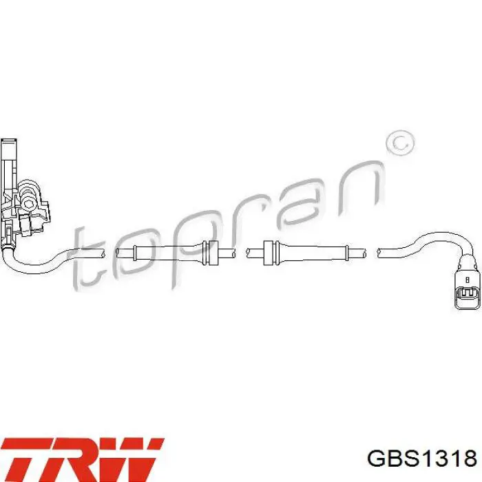 Sensor revoluciones de la rueda, trasero TRW GBS1318 precio, desde 39,52 EUR