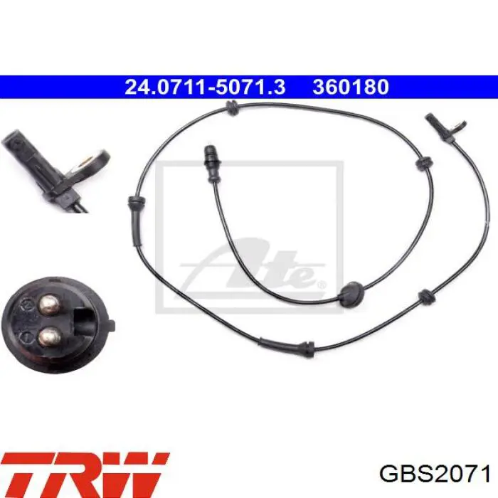 60665 Standard sensor abs delantero izquierdo