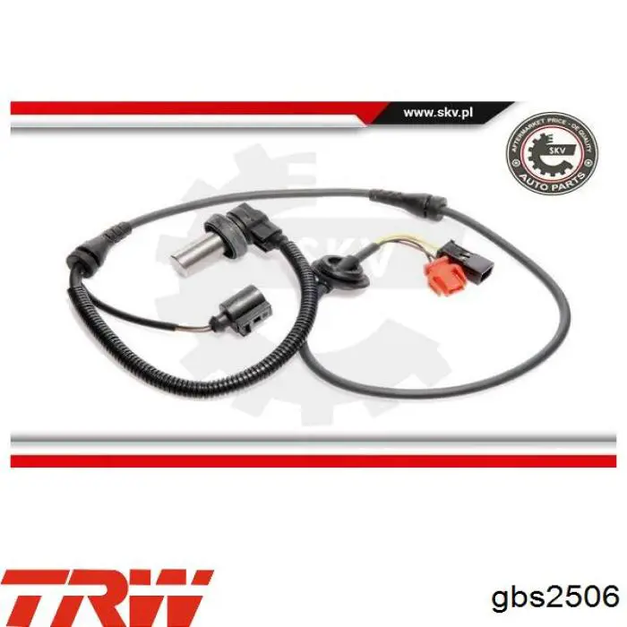 Sensor ABS delantero 4B0927803C VAG