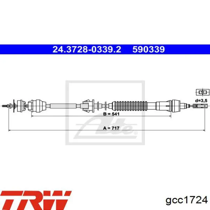 Cable de embrague SPJ 908496 precio, desde 35,27 EUR