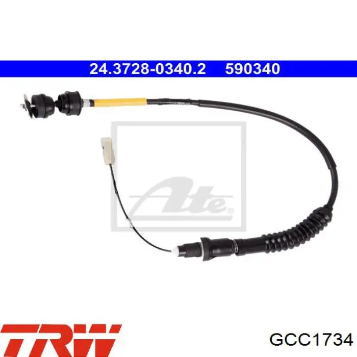 GCC1734 TRW cable de embrague