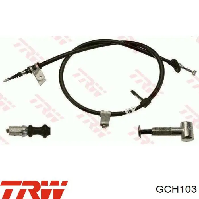 GCH103 TRW cable de freno de mano trasero izquierdo