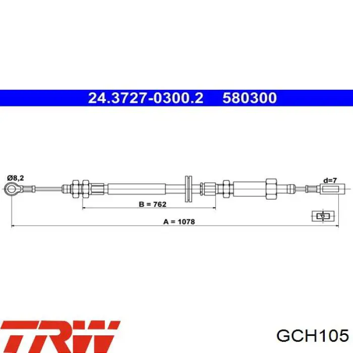 Comprar 4745G7 Peugeot/Citroen Cable de freno de mano trasero derecho/izquierdo
