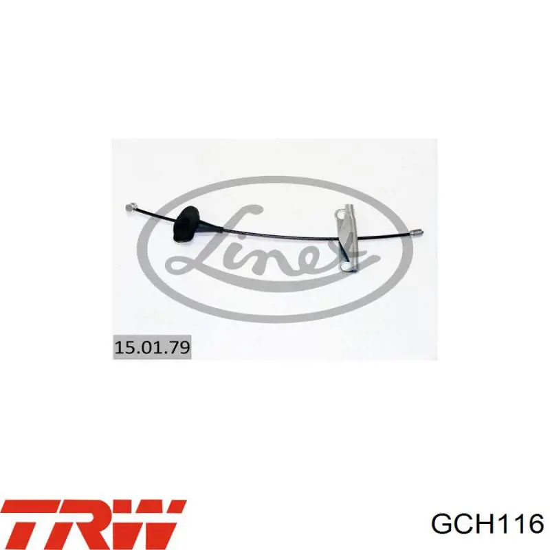 GCH116 TRW cable de freno de mano delantero