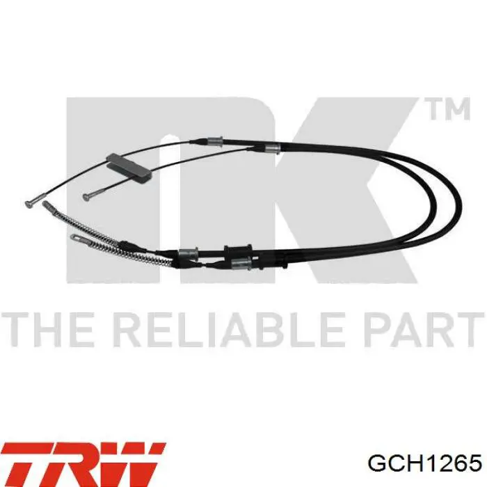 90538629 General Motors cable de freno de mano trasero derecho/izquierdo