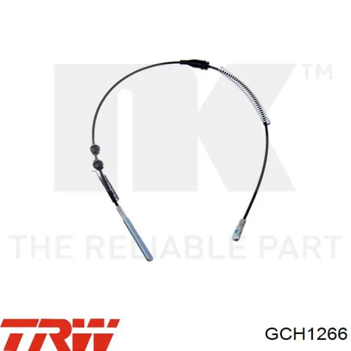 GCH1266 TRW cable de freno de mano trasero izquierdo