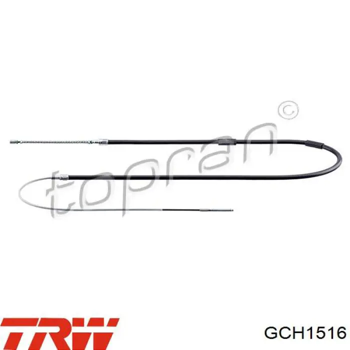 Cable de freno de mano trasero derecho/izquierdo para Volkswagen Golf (17)