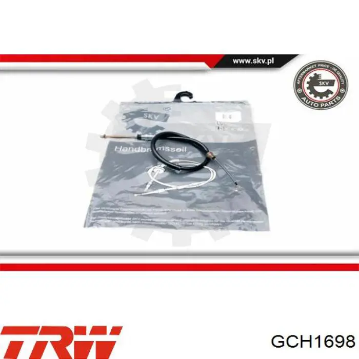 GCH1698 TRW cable de freno de mano trasero izquierdo