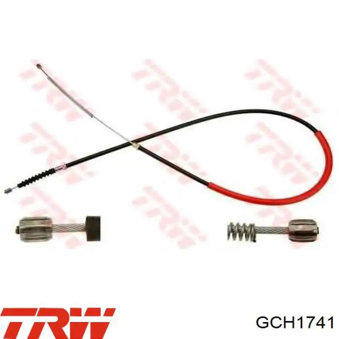 GCH1741 TRW cable de freno de mano trasero derecho