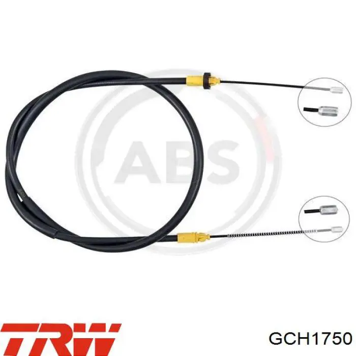 Comprar GCH1750 TRW Cable de freno de mano trasero derecho/izquierdo