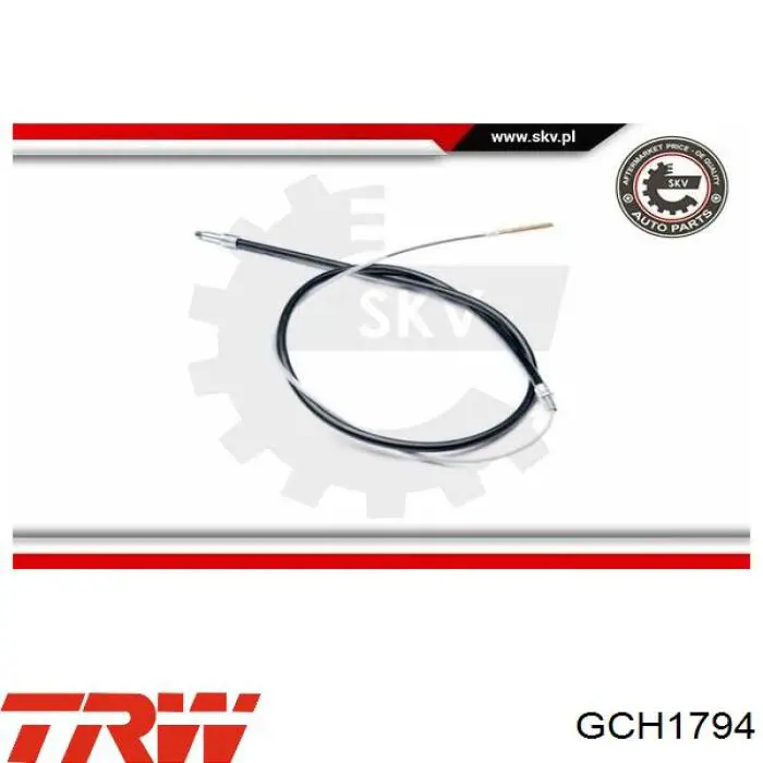 GCH1794 TRW cable de freno de mano trasero izquierdo