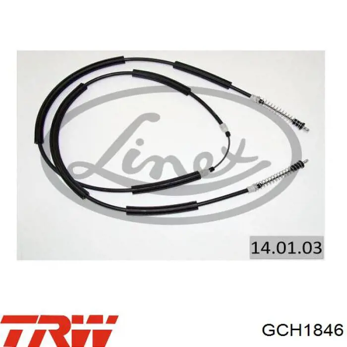 GCH1846 TRW cable de freno de mano delantero