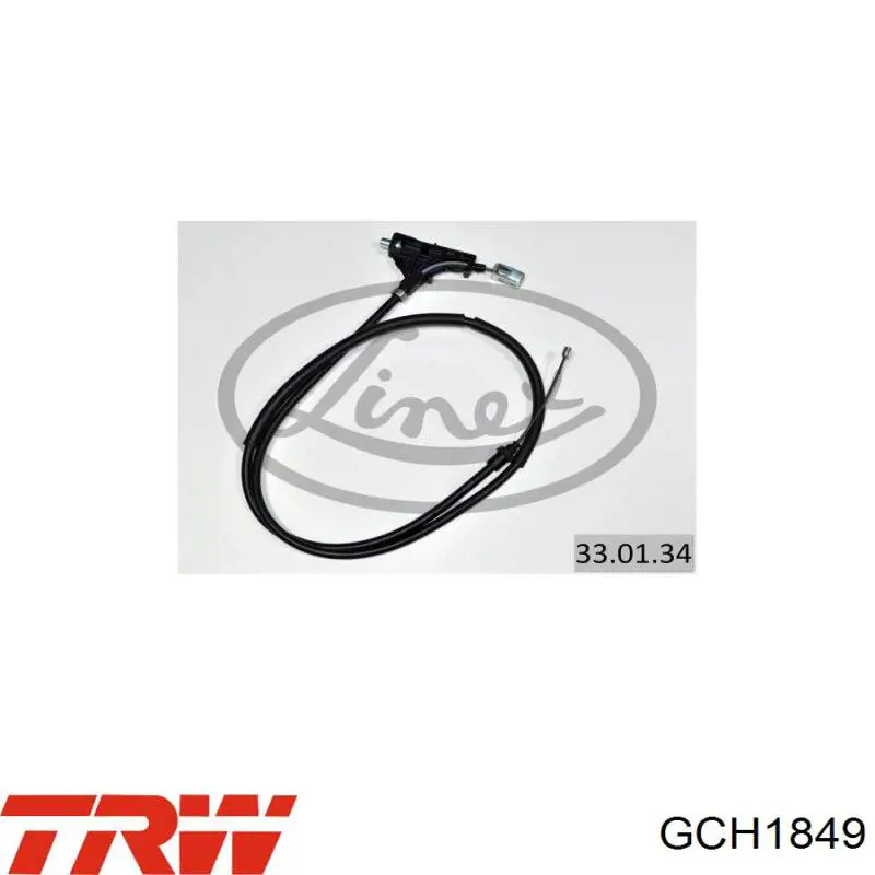330134 Linex cable de freno de mano delantero