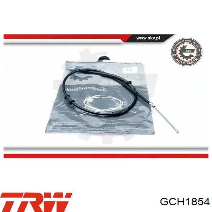 GCH1854 TRW cable de freno de mano trasero izquierdo