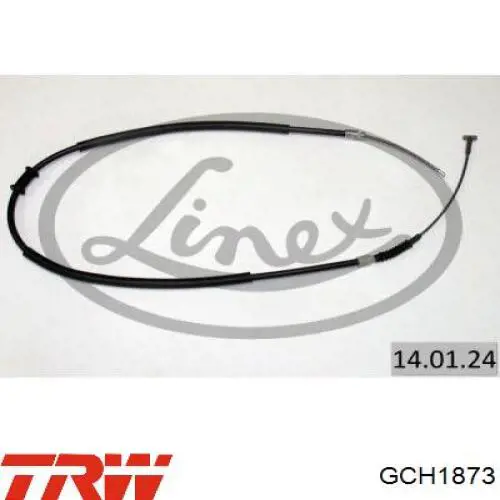 GCH1873 TRW cable de freno de mano trasero derecho