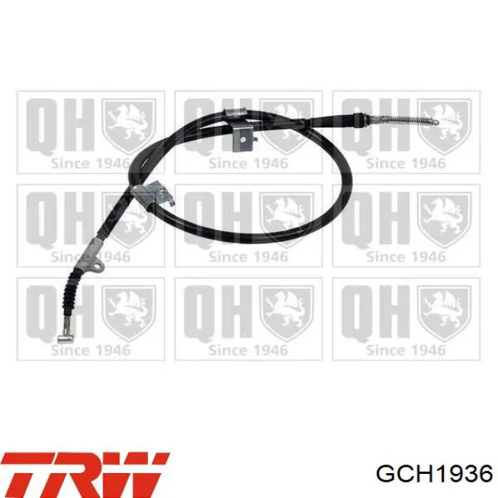 GCH1936 TRW cable de freno de mano trasero derecho