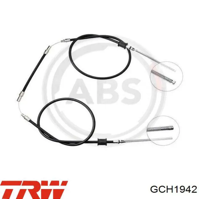 GCH1942 TRW cable de freno de mano trasero derecho/izquierdo