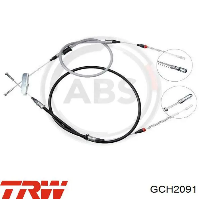 Cable de freno de mano trasero derecho/izquierdo para Opel Astra (51, 52)
