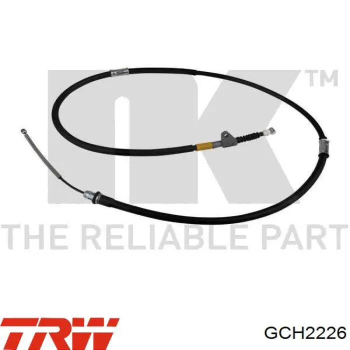 GCH2226 TRW cable de freno de mano trasero izquierdo