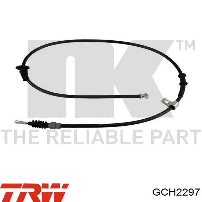 GCH2297 TRW cable de freno de mano trasero izquierdo