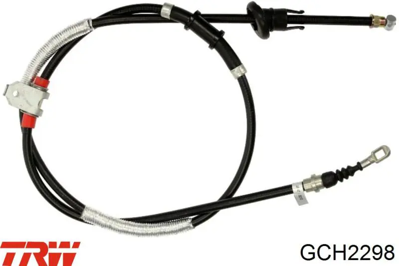 GCH2298 TRW cable de freno de mano trasero derecho