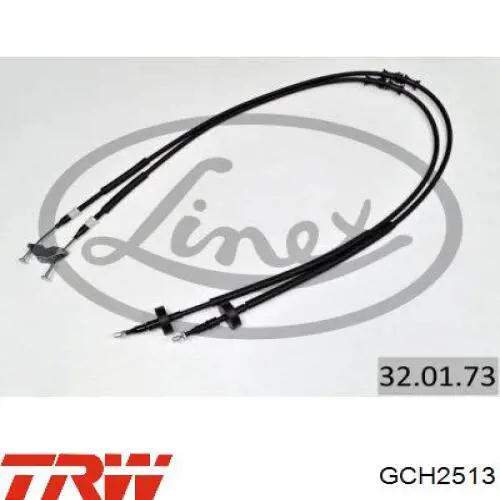 C7X006ABE ABE Cable de freno de mano trasero derecho/izquierdo
