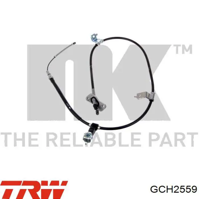 GCH2559 TRW cable de freno de mano trasero izquierdo