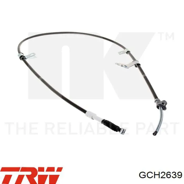 GCH2639 TRW cable de freno de mano trasero derecho