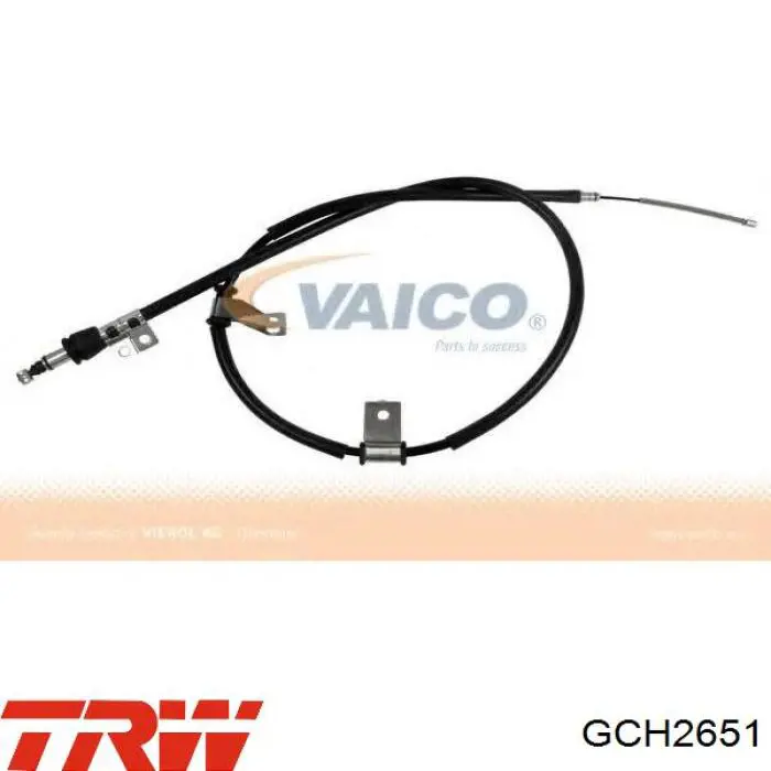 GCH2651 TRW cable de freno de mano trasero derecho